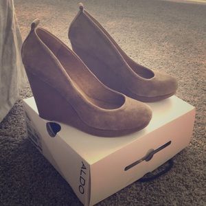 Suede Aldo Wedges